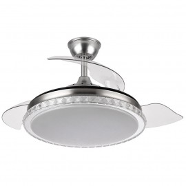 Ventilador Biliku DC Plegable Niquel 108Ø 72w Mando, Memoria y Temporizador 165191403