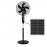 Ventilador Solar Boreal DC De Pie Negro 43Ø 30w Usb Oscilante 186841009