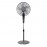 Ventilador Borlon De Pie Negro-Gris 43Ø 55w 5X2aspas Orientable Mando y Temporizador 213941028