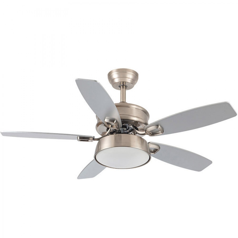 Fabrilamp, Ventilador Braw DC Niquel 106,7Ø 30w Mando Memoria y temporizador 181891510