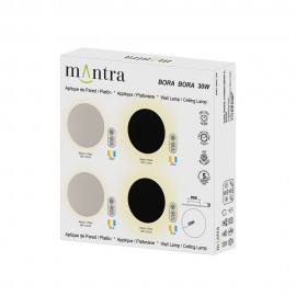 Mantra, Mantra Aplique-Plafon BORA BORA Led Redondo Blanco 30W C0125