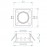 Mantra Empotrable COMFORT GU10 Cuadrado Plata C0163