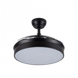 Fabrilamp, Ventilador Cala DC Plegable 109Ø Negro 72w Mando, Memoria y Temporizador 158991402