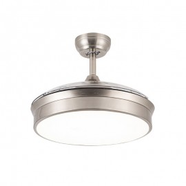 Fabrilamp, Ventilador Cala DC Plegable 109Ø Niquel 72w Mando, Memoria y Temporizador 158991403