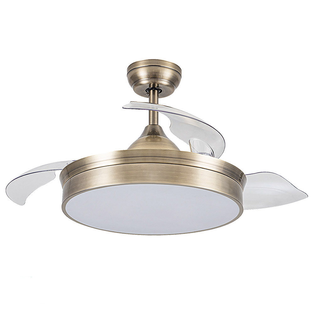 Fabrilamp, Ventilador Cala DC Cuero Plegable 109Ø 72w 3Aspas Mando Memoria y Temporizador 158991414