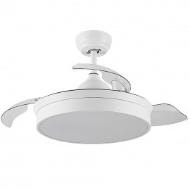 Ventilador Mini Cala DC Blanco Plegable 91Ø 48w Mando Memoria y Temporizador 158999001
