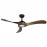 Ventilador Castelo DC Negro-Roble 132Ø 18w 3aspas Mando Regulable Memoria Y Temporizador 212091309