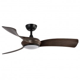 Ventilador Cerdeña DC Negro-Roble 132Ø 30w 3Aspas Mando Regulable Memoria y Temporizador 208291336