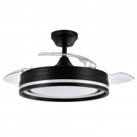 Ventilador Cerrato Dc Negro Plegable 107Ø 72w 3aspas Mando Memoria Y Temporizador 208691309