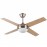 Ventilador Ciro DC Niquel 116Ø 2xe27 4Aspas Plata-Haya Mando y Temporizador 159092410