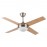 Ventilador Ciro DC Niquel 116Ø 2xe27 4Aspas Haya-Wengue Mando y Temporizador 159092433