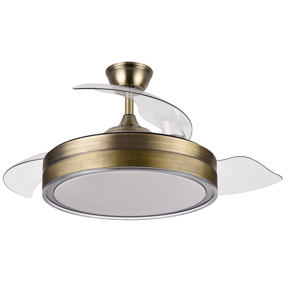 Fabrilamp, Ventilador Criador DC Plegable Cuero 108Ø 72W Mando, Memoria y Temporizador 165591414