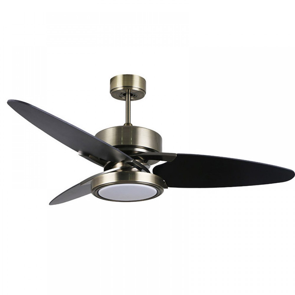 Fabrilamp, Ventilador Cross Dc Cuero 132Ø 30W 3 Aspas Reversibles Mando Memoria Y Temporizador 187391314