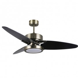 Fabrilamp, Ventilador Cross Dc Cuero 132Ø 30W 3 Aspas Reversibles Mando Memoria Y Temporizador 187391314