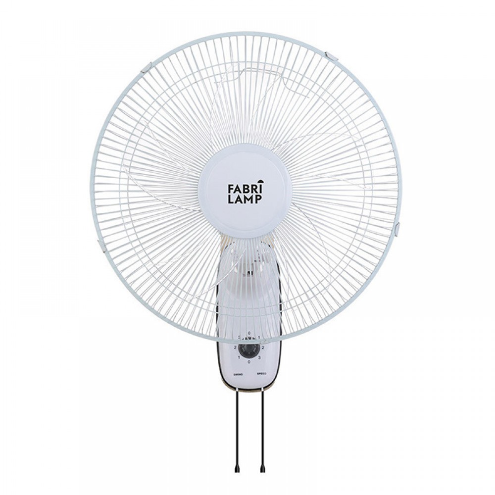 Fabrilamp, Ventilador Cudo De Pared Blanco 43Ø 45w Oscilante 184261001
