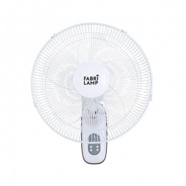 Fabrilamp, Ventilador Cuta De Pared Blanco 43Ø 50w Oscilante y Temporizador 184361001
