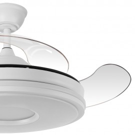 Fabrilamp, Ventilador Dani DC Blanco Plegable 108Ø 72w 3Aspas Mando Memoria y Temporizador 165391401