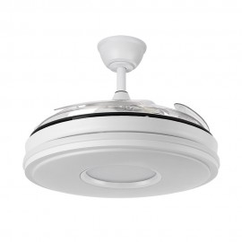 Fabrilamp, Ventilador Dani DC Blanco Plegable 108Ø 72w 3Aspas Mando Memoria y Temporizador 165391401