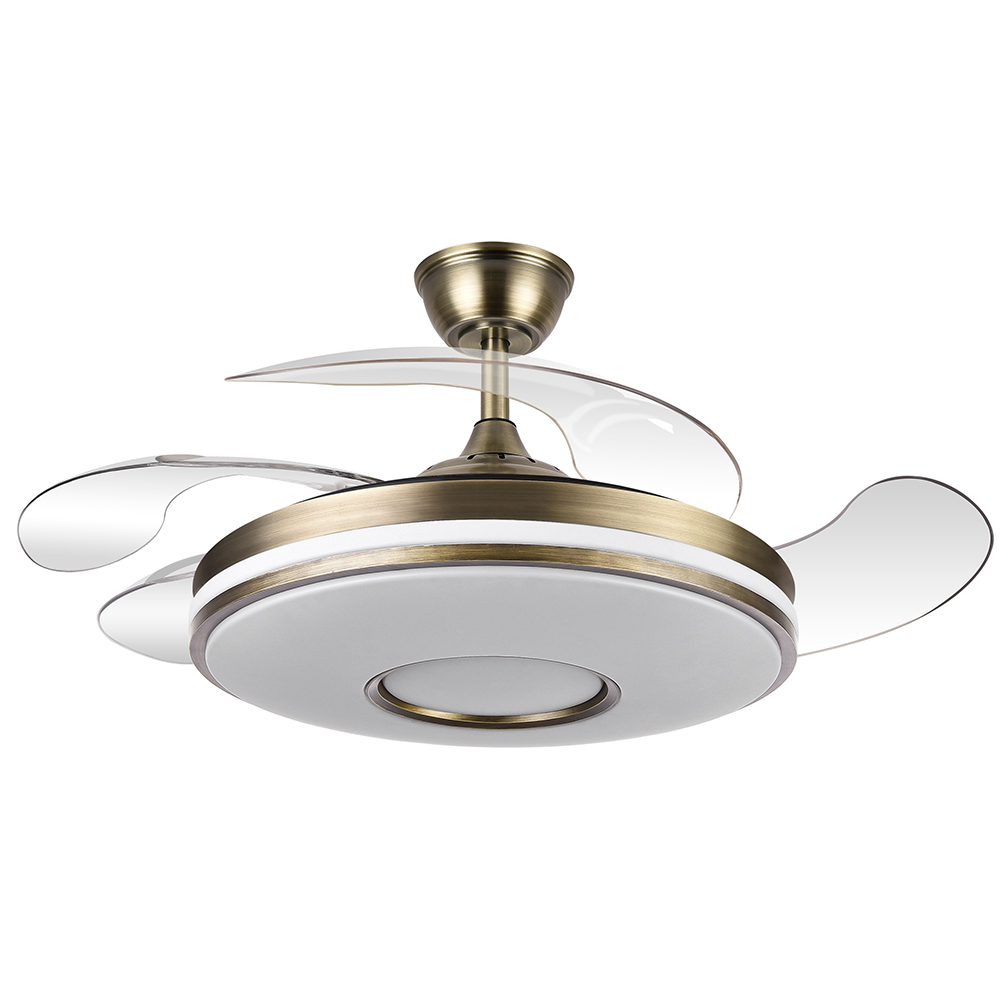 Fabrilamp, Ventilador Dani DC Plegable Cuero 108Ø 72w Mando, Memoria y Temporizador 165391414