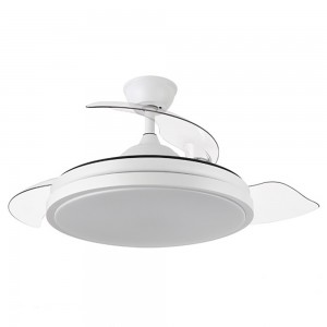 Ventilador ESCORPION DC Plegable Metalico Blanco 3aspas 107Ø Ultrasilencioso 59w Regulable Mando Memoria 214591301