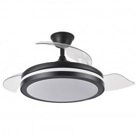 Ventilador Esparta DC Negro Plegable 110Ø 72w 3 Aspas Mando Memoria y Temporizador 184791409