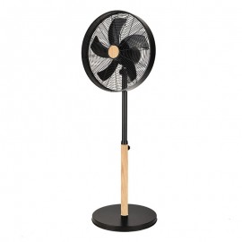 Ventilador Falcon De Pie Negro-Haya 45Ø 50w 5aspas Oscilante Y Rotatorio 210641088