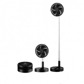Fabrilamp, Ventilador Galan Portatil Negro 20Ø 10w Plegable Mando Y Temporizador Batería 213471009