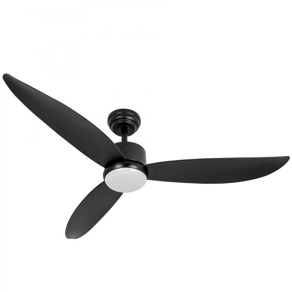Fabrilamp, Ventilador Genil DC Negro 132Ø 24w 3aspas Mando Memoria Y Temporizador 209591309
