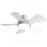 Ventilador Gregario DC Blanco 82Ø 25w Mando ,Memoria, Dimable y Temporizador 180891501