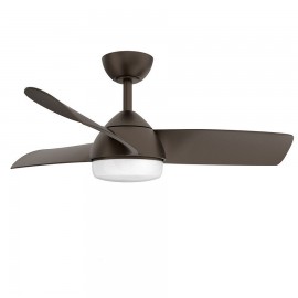 Fabrilamp, Ventilador Haur DC Marron 107Ø 24w 3 Aspas Mando Memoria y temporizador 173391302