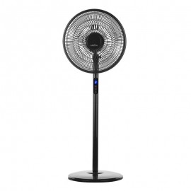 Ventilador Icono Negro De Pie 44Ø 45w 5Aspas Oscilante Mando y Temporizador 207441009