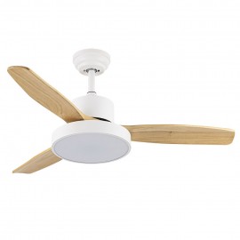Fabrilamp, Ventilador Kavala DC Blanco 112Ø 48w 3aspas Mando Memoria Y Temporizador 212791368
