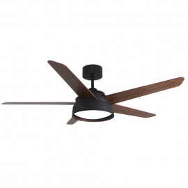 Fabrilamp, Ventilador Lebeche DC Marron 132Ø 25w Mando ,Memoria, Dimable y Temporizador 180791536