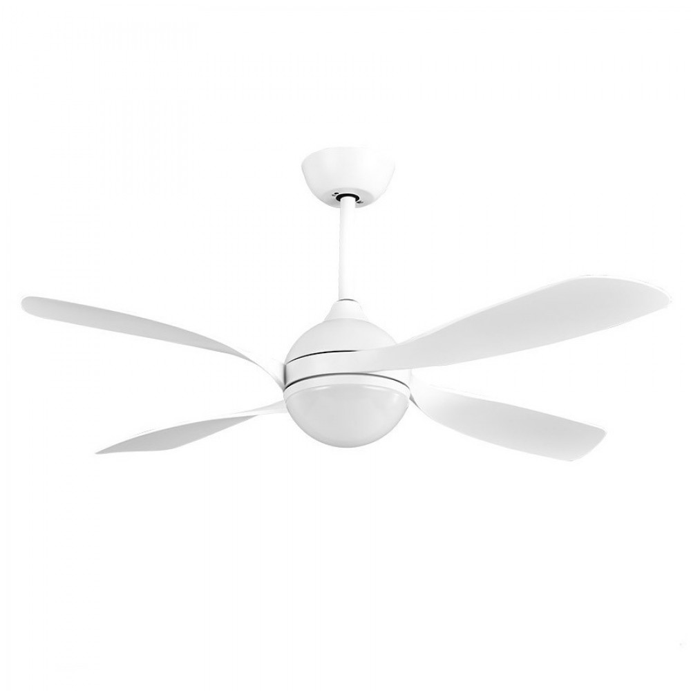 Fabrilamp, Ventilador Livorno DC Blanco 132Ø 30w 4Aspas Mando Memoria y Temporizador 208191401