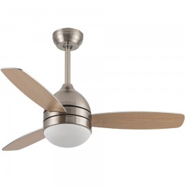 Fabrilamp, Ventilador Maestral DC Niquel 106,7Ø 30w Mando Memoria y temporizador 181791310