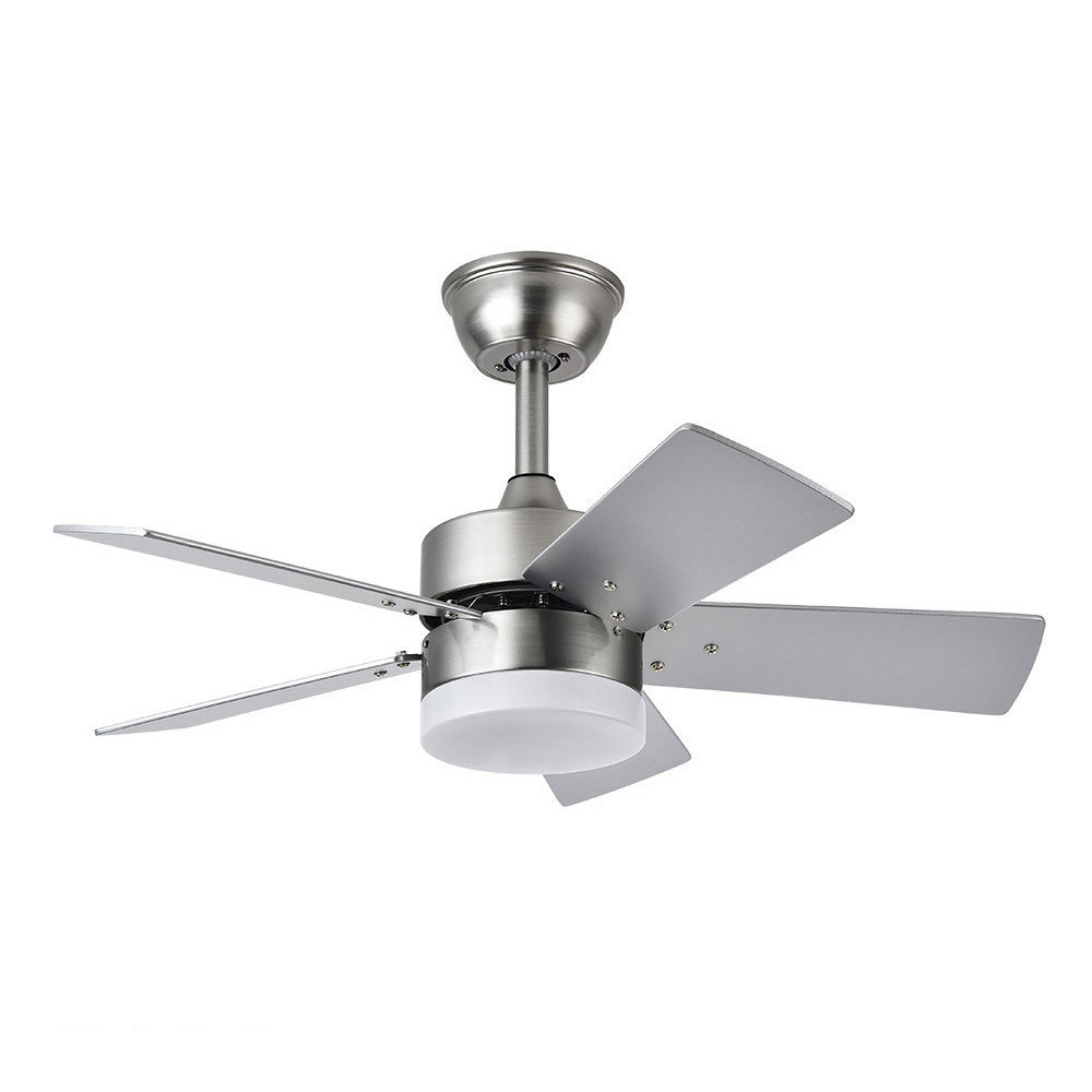 Fabrilamp, Ventilador Marta DC Niquel 76Ø 36W 5 Aspas Haya-plata Mando Memoria y Temporizador 175891533