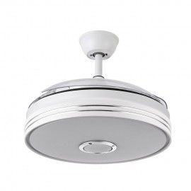 Fabrilamp, Ventilador Matanuska DC Blanco 108Ø 72w Bluethooth Mando Memoria y temporizador 142791401