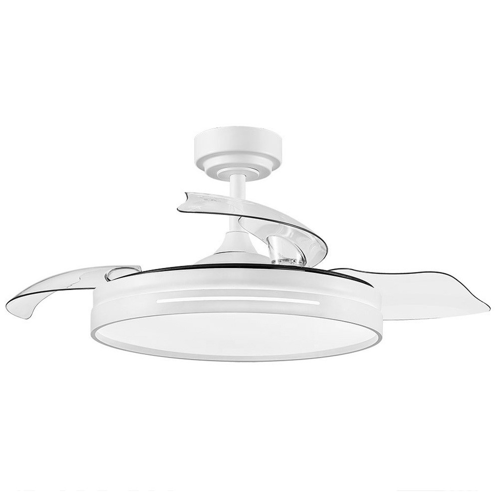 Fabrilamp, Ventilador Micenas DC Blanco Plegable 108Ø 72W Mando Memoria y Temporizador 186091401