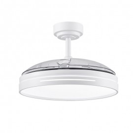 Fabrilamp, Ventilador Micenas DC Blanco Plegable 108Ø 72W Mando Memoria y Temporizador 186091401