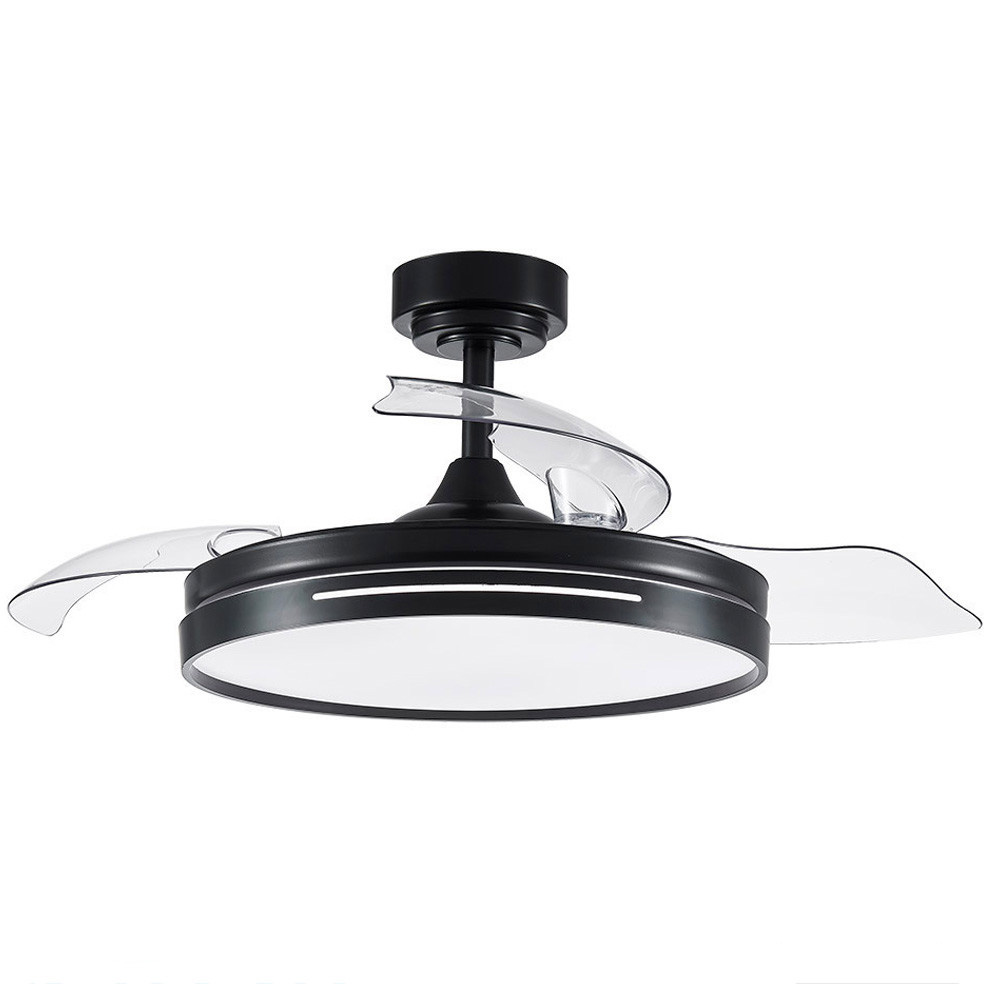 Fabrilamp, Ventilador Micenas DC Negro Plegable 108Ø 72W Mando Memoria y Temporizador 186091409