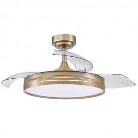 Ventilador Micenas DC Cuero Plegable 108Ø 72w 3Aspas Mando Memoria y Temporizador 186091414