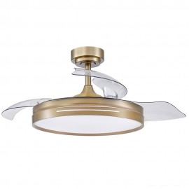 Ventilador Mini Micenas DC Cuero Plegable 91Ø 48w Mando Memoria y Temporizador 186099014