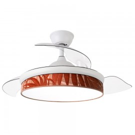 Ventilador Mini Moda DC Blanco-Hoja Caldera 91Ø 72w Mando Memoria Y Temporizador 212480201
