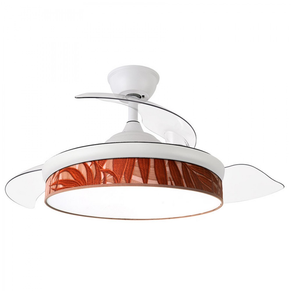 Fabrilamp, Ventilador Moda DC Blanco-Hoja Caldera 108Ø 72w 3aspas Mando Memoria Y Temporizador 212490201
