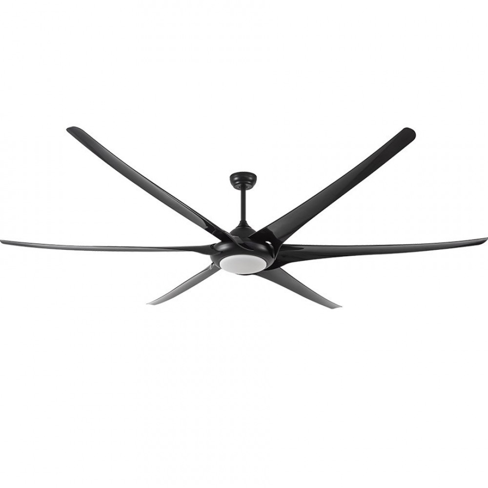 Fabrilamp, Ventilador Moncayo DC Negro 254Ø 30w 6Aspas Mando Memoria y temporizador 181691609