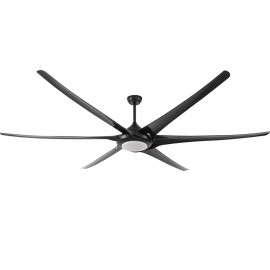 Fabrilamp, Ventilador Moncayo DC Negro 254Ø 30w 6Aspas Mando Memoria y temporizador 181691609