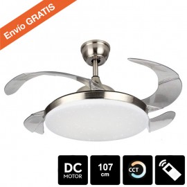Ventilador Retractil Moon LED 72w Mando
