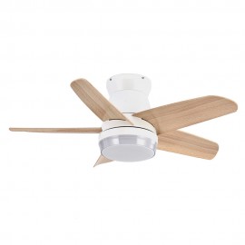 Ventilador Neutron DC Blanco-Haya 91Ø 24w 5Aspas Mando Memoria y Temporizador 207991568