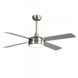 Ventilador Nevery DC Niquel 122Ø 26w Haya-plata Mando, Memoria y Temporizador 128791410