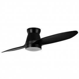Fabrilamp, Ventilador Nordic DC Negro 132Ø 24w 2Aspas Mando Memoria y Temporizador 207891209